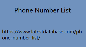 phone number list