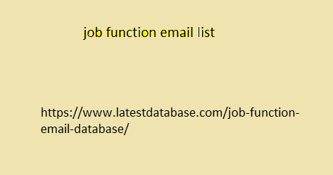 job function email list