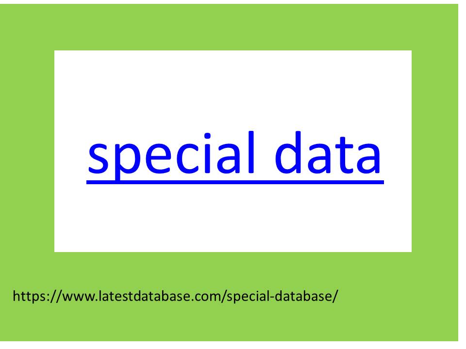 special data