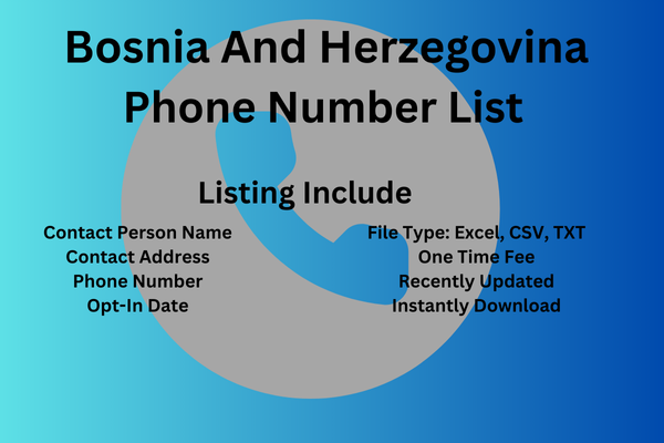 Bosnia And Herzegovina phone number list