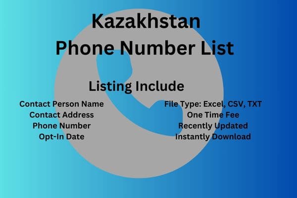 Kazakhstan phone number list