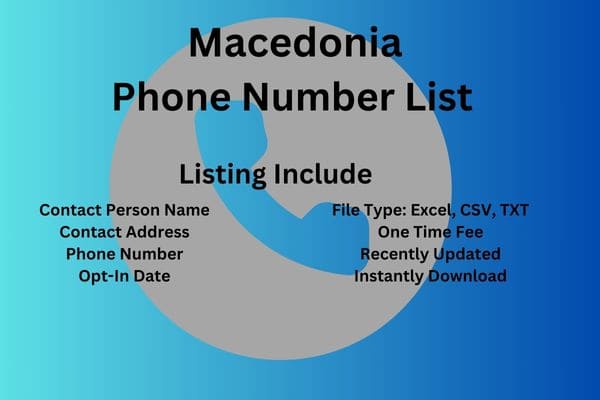 Macedonia phone number list
